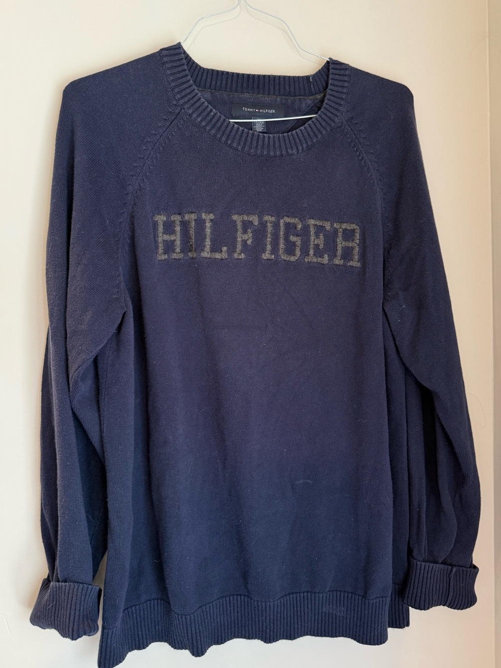 Navy Blue Tommy Hilfiger Crew Neck XXL Sweater